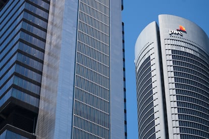 Vista de la Torre PwC, en Madrid.