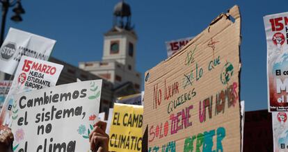 Marxa pel clima a Madrid.