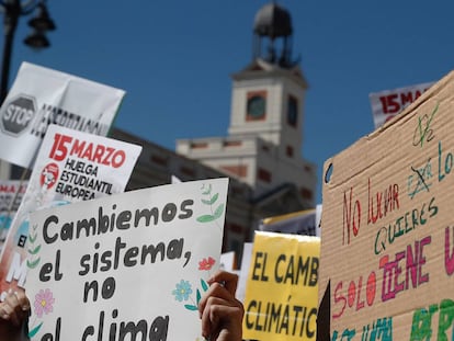 Marxa pel clima a Madrid.