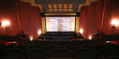 Una sala de los cines Callao, en Madrid.