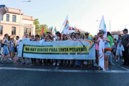 Celebración de la primera manifestación, el año pasado, que reivindicaba el Orgullo de la periferia.