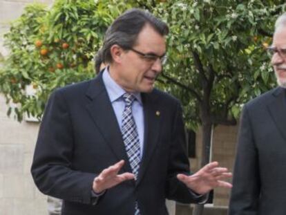 Artur Mas (i) y Carles Viver Pi-Sunyer.