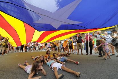 Unas 10.000 personas asisten a la marcha independentista