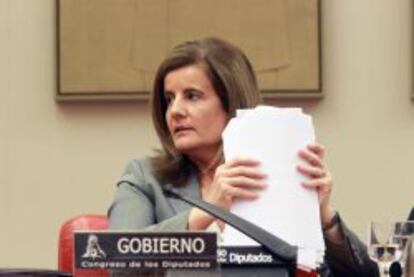 La ministra de Empleo y Seguridad Social, Fátima Báñez