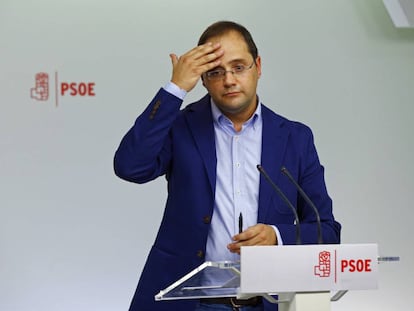 El secretario de Organizaci&oacute;n del PSOE, C&eacute;sar Luena 
 