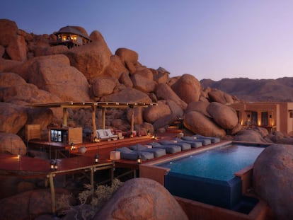 Piscina de uno de los hoteles de Mr & Mrs Smith en Namibia