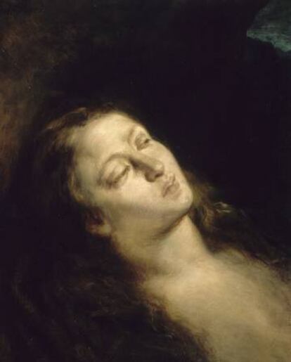 La Magdalena en el desierto (1845), de Eug&eacute;ne Delacroix.