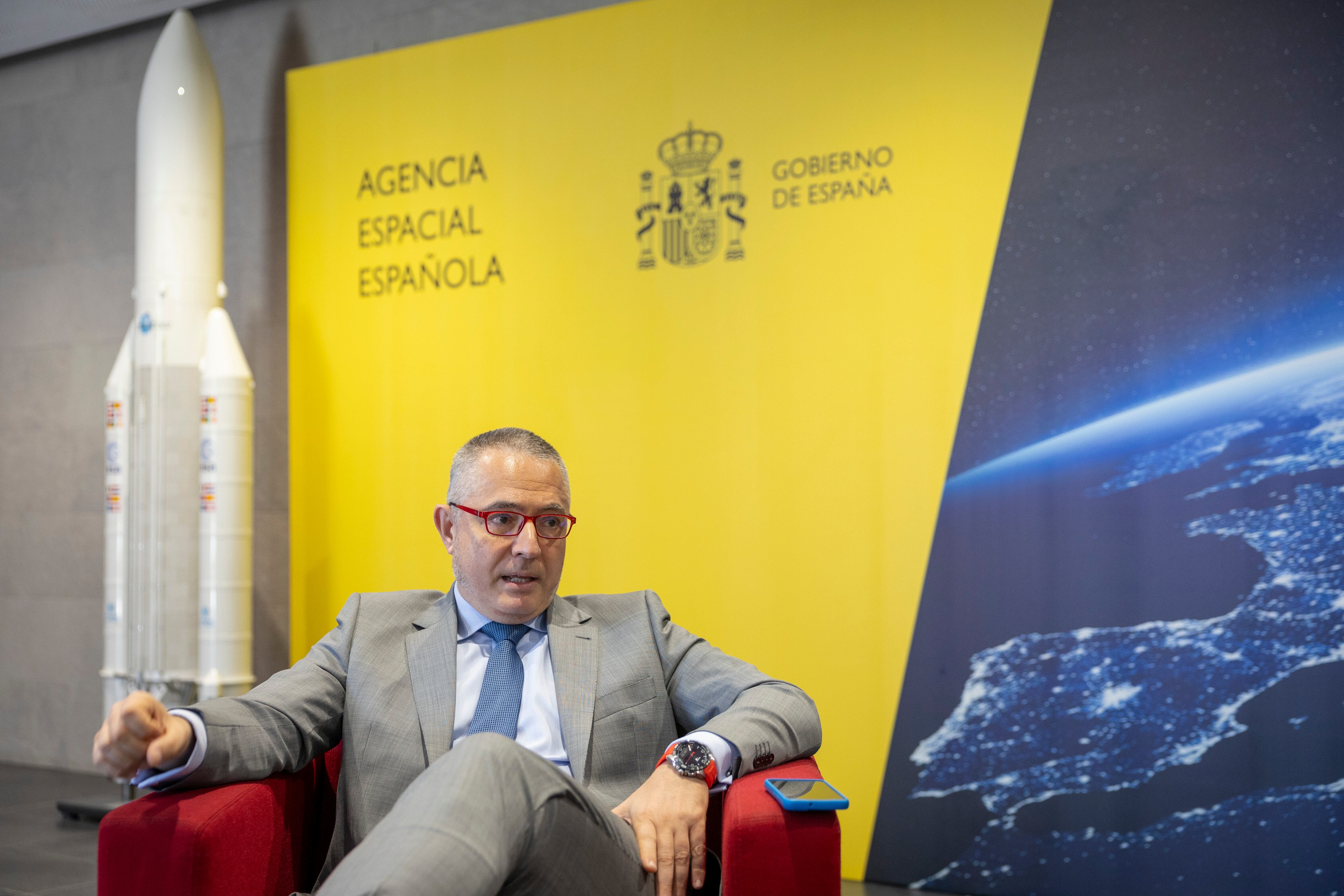 DVD1214(20/05/2024). Sevilla. El nuevo director de la Agencia Espacial Española, Juan Carlos Cortés, este lunes en Sevilla. FOTO: PACO PUENTES (EL PAÍS).