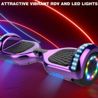 Con luces LED y altavoz