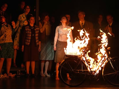 Ensayo de 'El ángel de fuego' en el Teatro Real el pasado marzo.