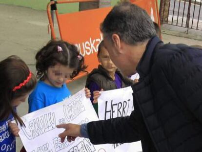 Iñigo Urkullu, este domingo, en la Fiesta de la Escuela Pública Vasca. 