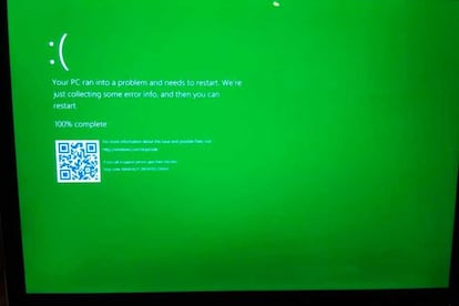 Pantallazo verde Windows 10