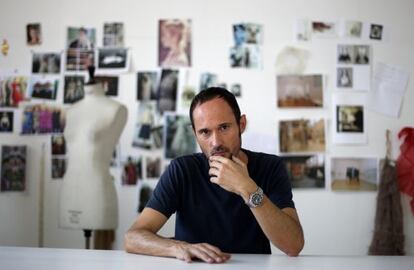 Josep Font en el estudio de Delpozo en Ronda de Atocha en Madrid