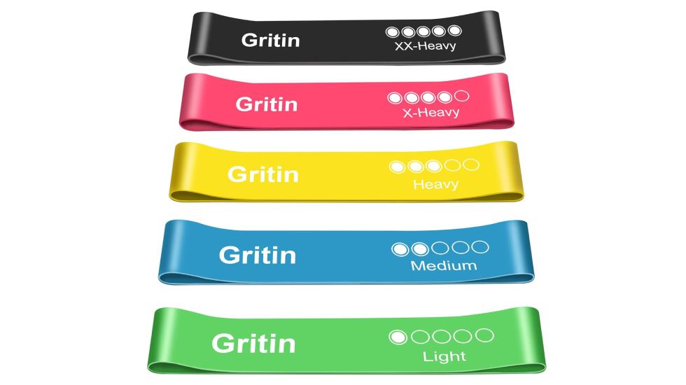Vista en detalle de las bandas elásticas Gritin.