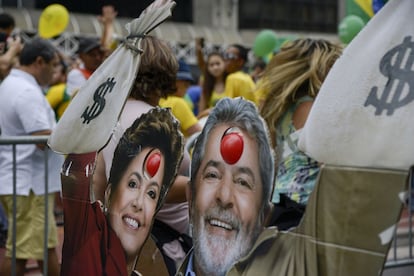 Protestas por las calles de Sao Paulo. 