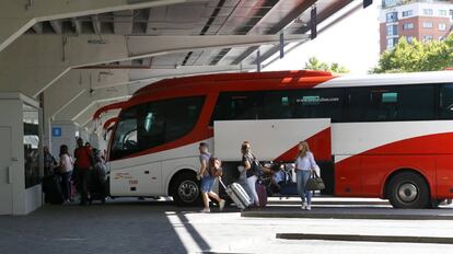 Estaci&oacute;n Sur de autobuses de Madrid el pasado 31 de agosto.