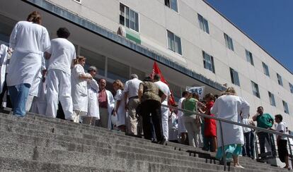 Concentración de médicos en Jérez contra una agresión a un facultativo en una imagen de archivo.