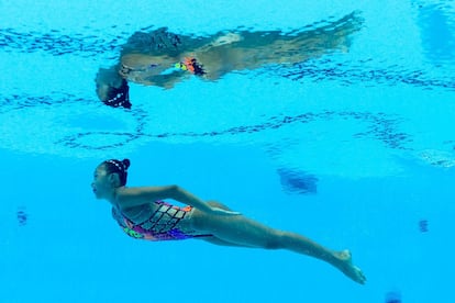La nadadora de Singapur Debbie Soh compite en la categoría individual.