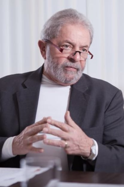 Lula, durante la entrevista.