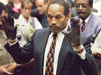 O. J. Simpson, durante una sesión del juicio sobre el doble crimen en 1995.