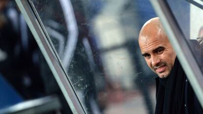 Guardiola, durante a recente partida do Campeonato Alemão contra o Hamburgo.