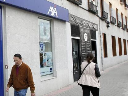 Una sucursal de AXA en Madrid.