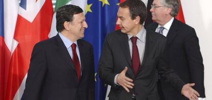 Durao Barroso y José Luis Rodríguez Zapatero.