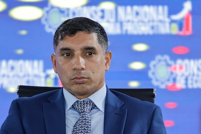 Pedro Tellechea at a press conference in 2023.