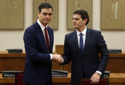 Pedro Sánchez i Albert Rivera.