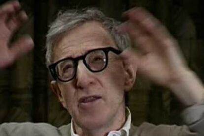 Woody Allen, durante su intervención en <i>Cineastas contra magnates</i>.