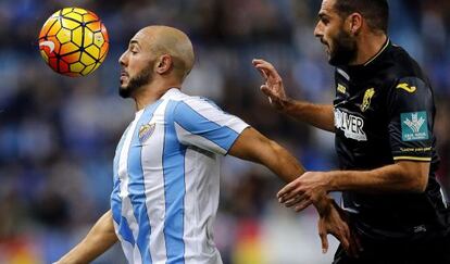 Lombán presiona a Amrabat.