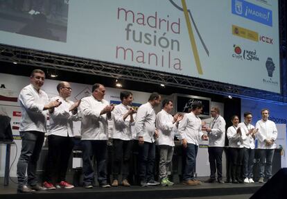 Presentación de Madrid Fusión la feria gastronómica que tuvo en esta edición a Tailandia como país invitado. EFE/J.J. Guillen
