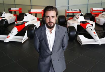 Alonso, el día de su presentación. 
 