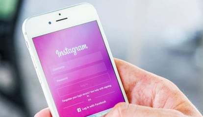 Pantalla instagram en un smartphone