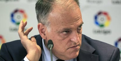 Javier Tebas, presidente de la Liga de Fútbol Profesional.