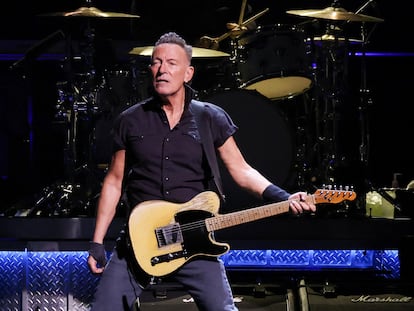 Bruce Springsteen cantando en el Barclays Center (Nueva York), el pasado 3 de abril.