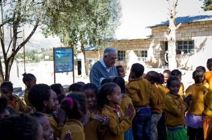 El padre Roca, misionero salesiano de 81 a&ntilde;os, en Etiop&iacute;a. 