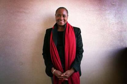 La soprano Barbara Hendricks, ayer en Barcelona.