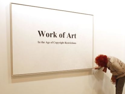 Obra de Rogelio López Cuenca en la última edición de la feria ARCO.