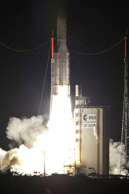 Momento del despegue del Ariane 5.