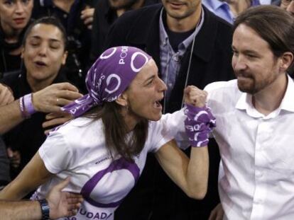 Pablo Iglesias at the Podemos assembly last October.