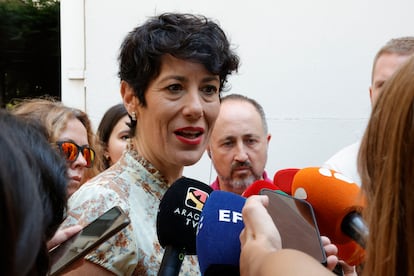 La ministra de Inclusión, Seguridad Social y Migraciones, Elma Saiz, el pasado viernes en Madrid.