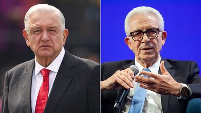 El presidente Andrés Manuel López Obrador y el exmandatario Ernesto Zedillo.