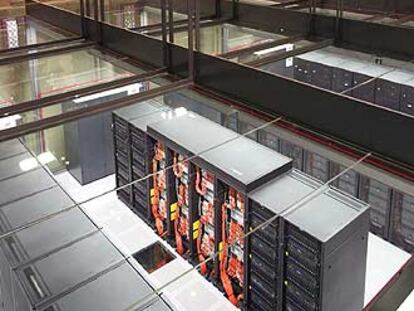 Un detalle del supercomputador instalado en la UPC de Barcelona.