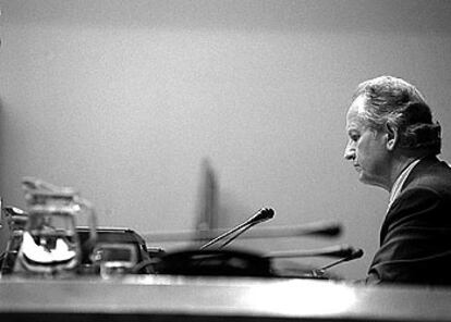 El presidente del Parlamento vasco, Juan María Atutxa, durante una sesión plenaria de esa Cámara.
/ PRADIP J. PHANSE