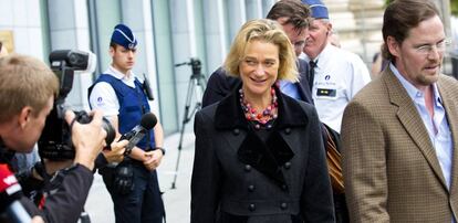 Delphine Boël, en una calle de Bruselas.