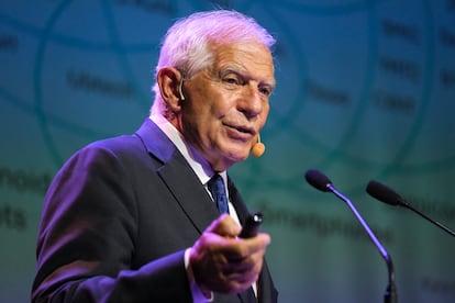El ex alto representante de la Unión Europea para Asuntos Exteriores, Josep Borrell, en un acto en Tenerife, el 28 de julio de 2025.