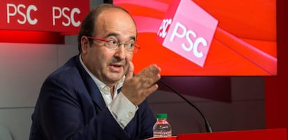 El líder del PSC, Miquel Iceta.