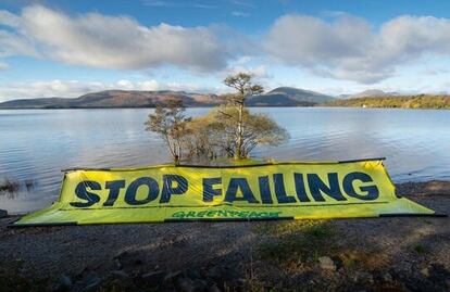 Greenpeace pide a los países reunidos en la Cumbre del Clima (COP26) que se celebra en Glasgow (Reino Unido), que pongan fin a la falta de ambición contra el cambio climático.