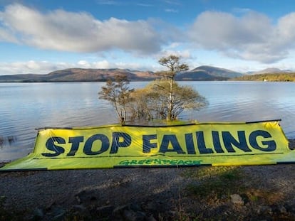 Greenpeace pide a los países reunidos en la Cumbre del Clima (COP26) que se celebra en Glasgow (Reino Unido), que pongan fin a la falta de ambición contra el cambio climático.